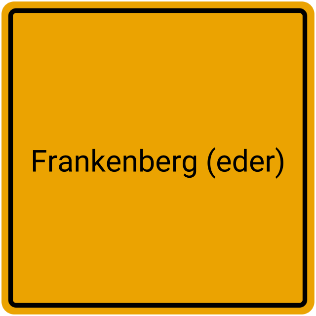 Meldebestätigung Frankenberg (Eder)